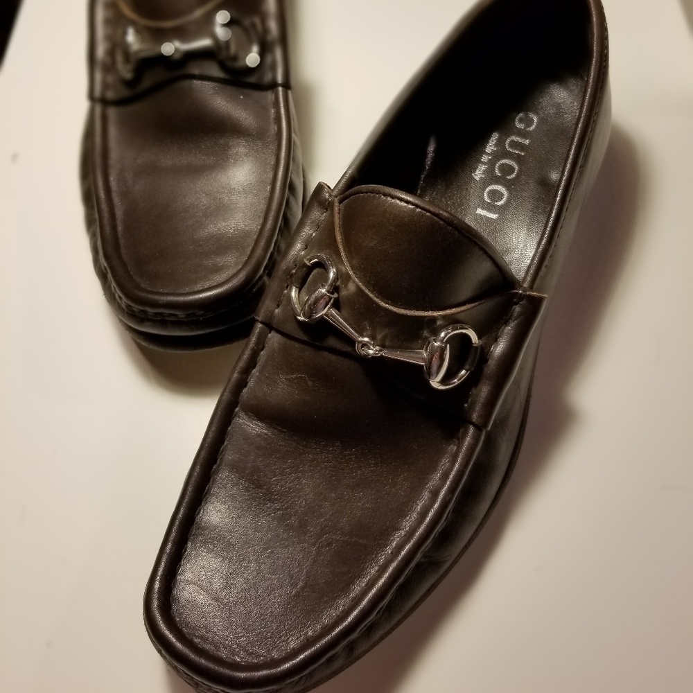 Men's leather horsebit loafers 10.5D